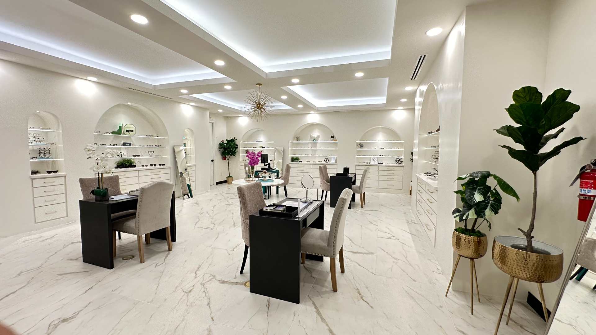 Interior of Carousel Eyecare boutique in Katy, TX